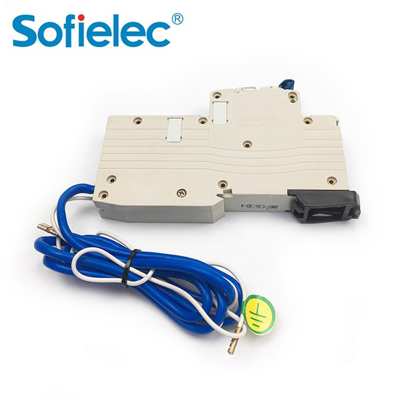 Disyuntor RCBO de módulo único 1P+N JVL16-32 de 10 kA