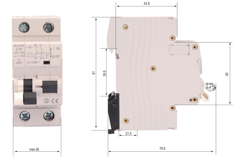 Dimensiones generales y de instalación