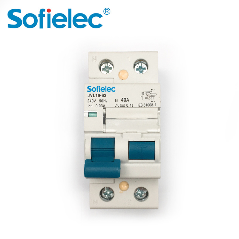 Interruptor diferencial diferencial de corriente residual de 10 kA JVL16-63 de 63 A