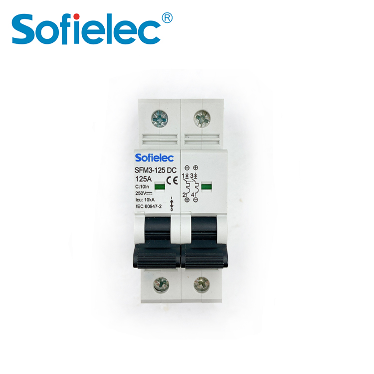 6kA SFM3-125 DC 125A best quantity D16 types of miniature circuit breaker