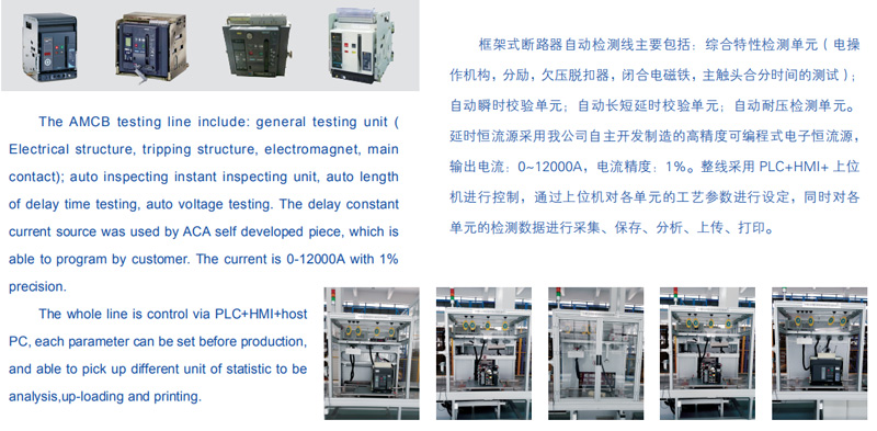 La línea de pruebas automáticas ACB incluye