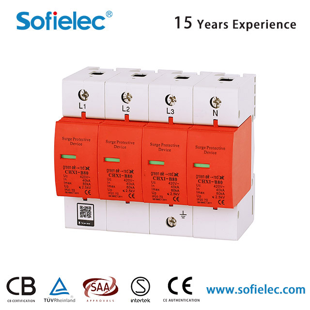 CHXI-B80红 SPD surge protective device
