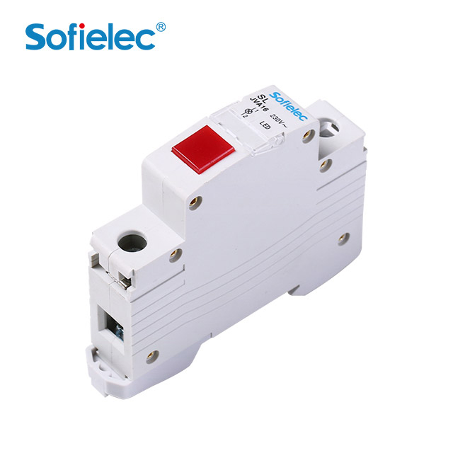 Lámpara indicadora de neón modular de color rojo de fabricación JVA16