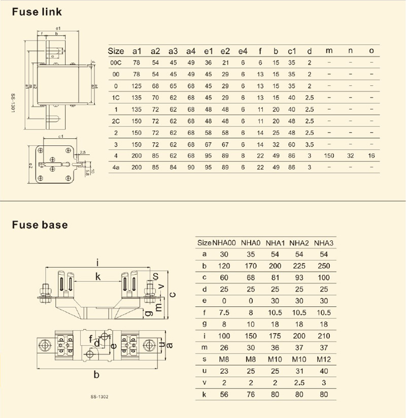 Dimensión: Enlace FUSIBLE