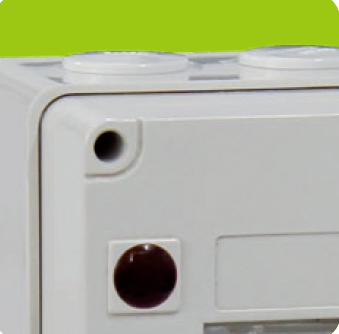 Caja de distribución eléctrica con carcasa IP66 de 4 polos serie SHFS4