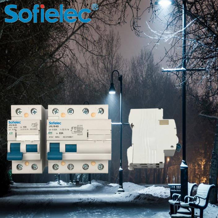 Interruptor diferencial diferencial de corriente residual de 10 kA JVL16-63 de 63 A